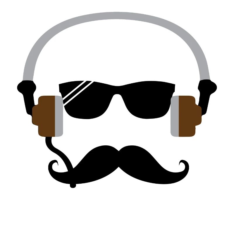 Kopfhörer Minimalist mit Bart