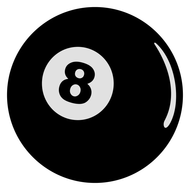 Billard Kugel schwarze 8 Ball Geschenk Pool
