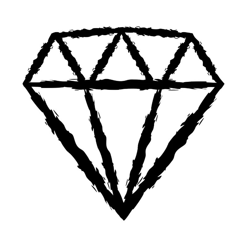 Diamond black icon