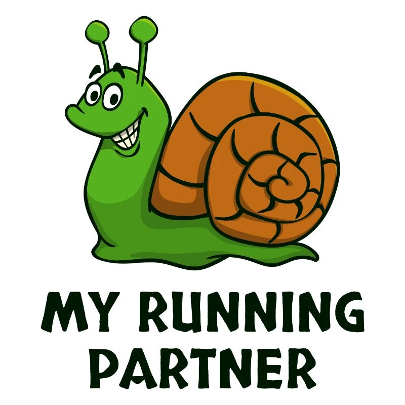 Snail's Pace Partner Look Slow Running Jogging
