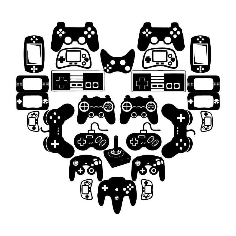 Herz Controller Joystick Gamer Zocker