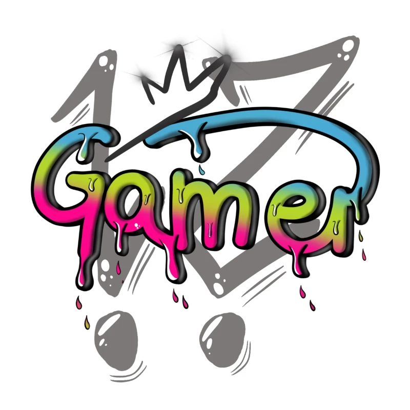 Graffiti Gamer Zocker Gaming