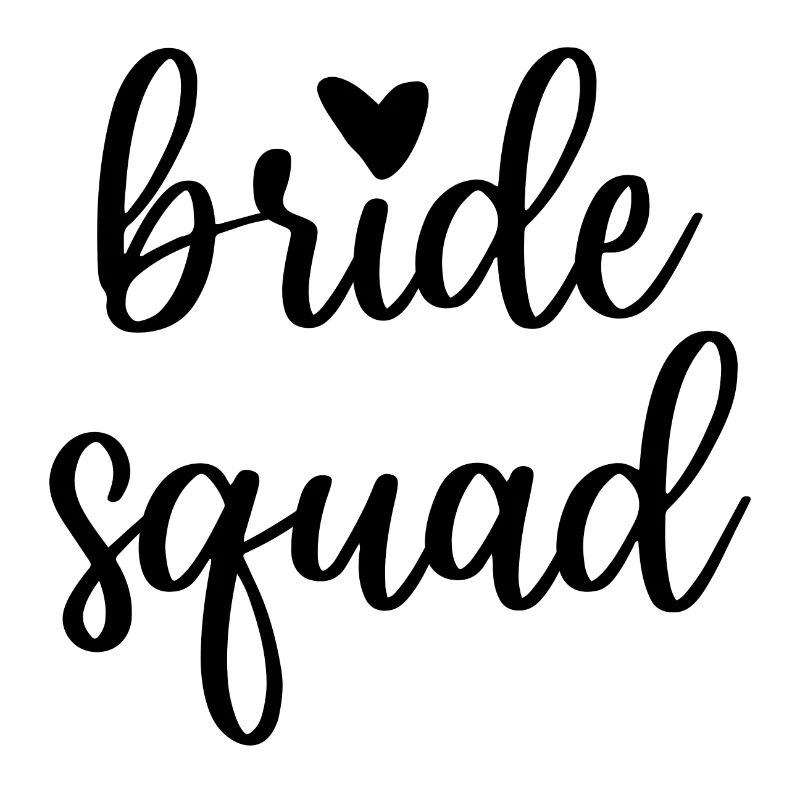 Bride Squad mit Herz JGA Junggesellin
