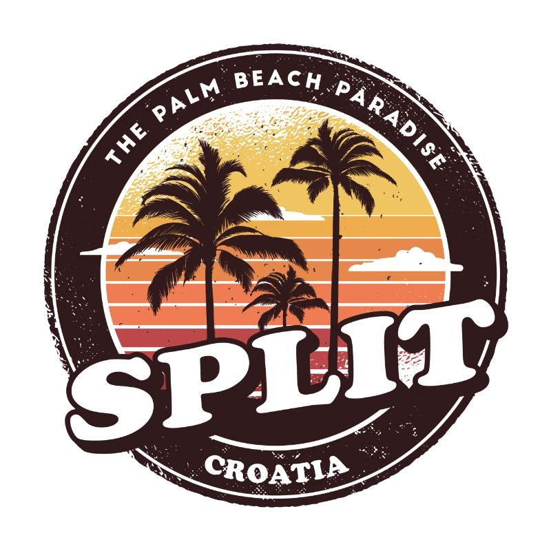 Split Croatia Vintage Beach Design