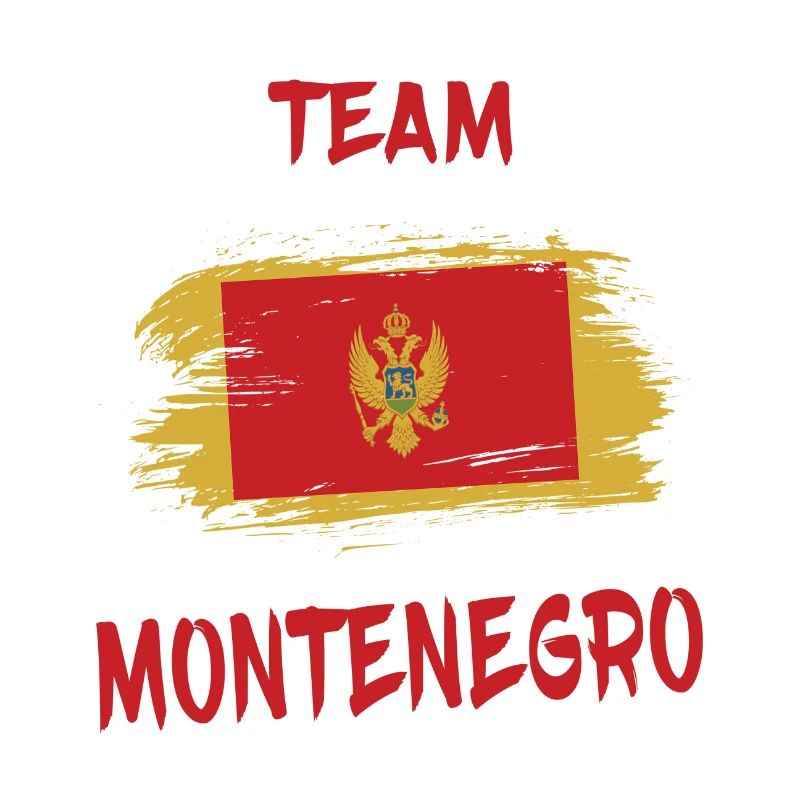 Drapeaux Team Montenegro design/idée cadeau