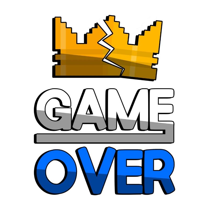 GAME OVER (Bleu) + King Crown - Jeux