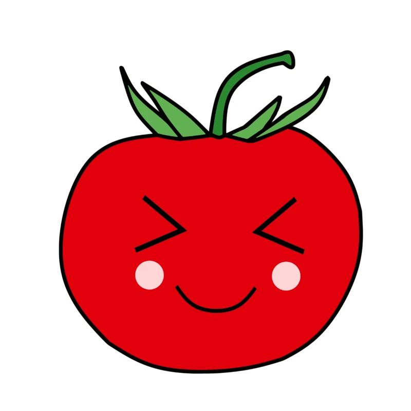 Süßes Tomaten Gesicht Design Geschenk