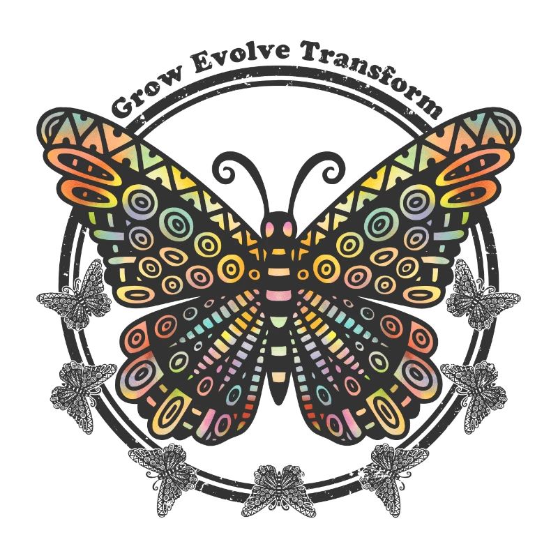 Boho Style Schmetterling - Grow Evolve Transform