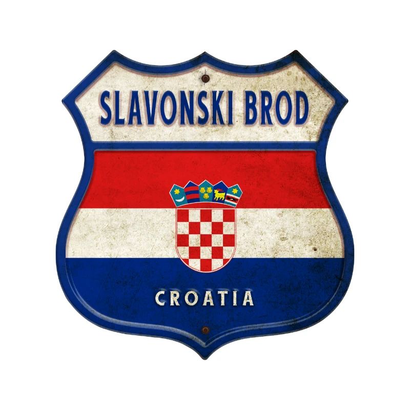 Slavonski Brod Croatia flag crest design