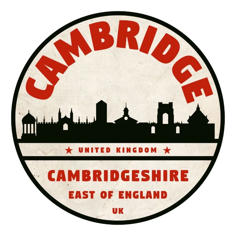 Cambridge Skyline Est de l’Angleterre Vintage