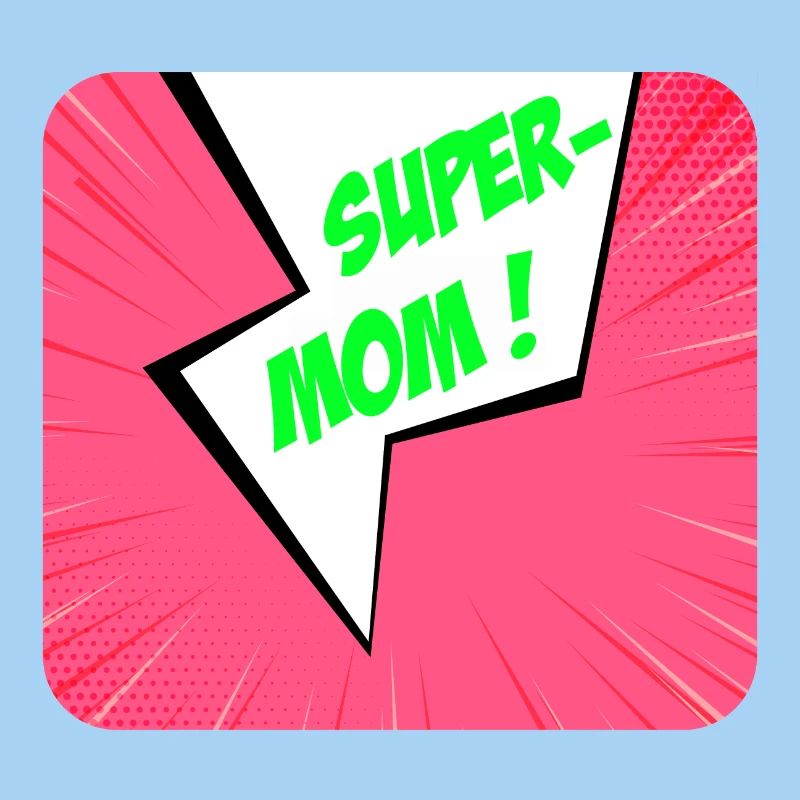 Supermom, Superheldin. Beste Mama. Comicbuch.