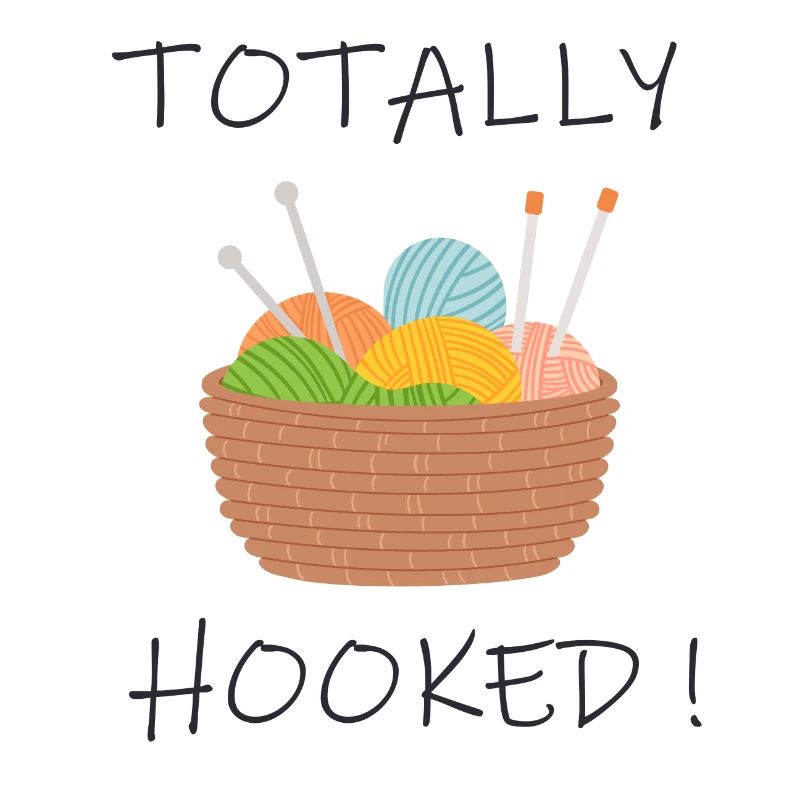 Totally hooked. For crochet et knitting.