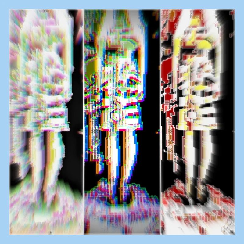Digitale Pixelkunst woman