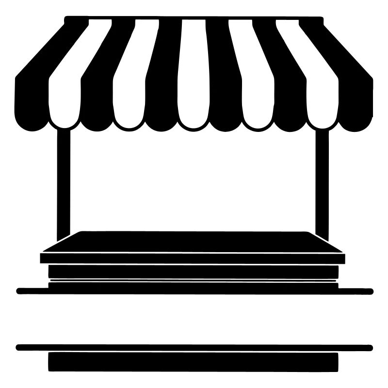 Marktstand-Logo transparent