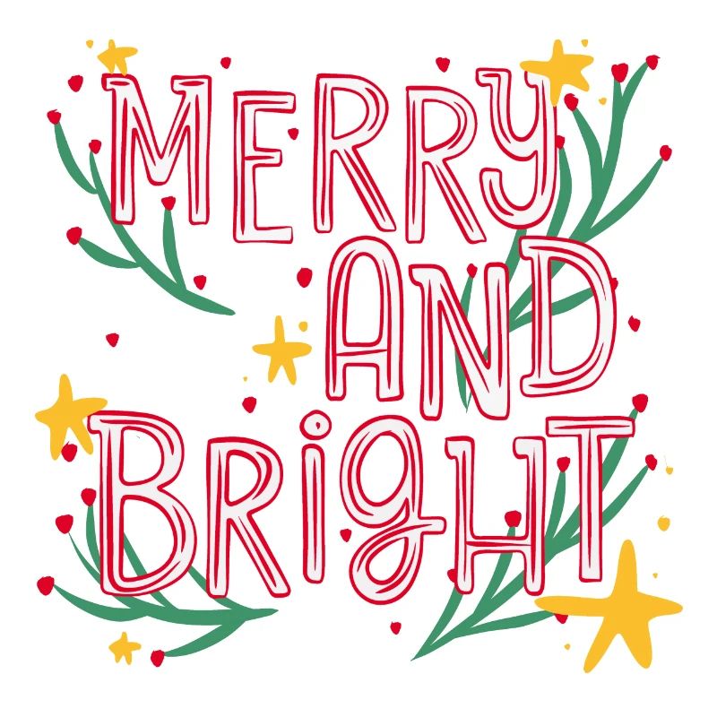 Merry and Bright Festive Script