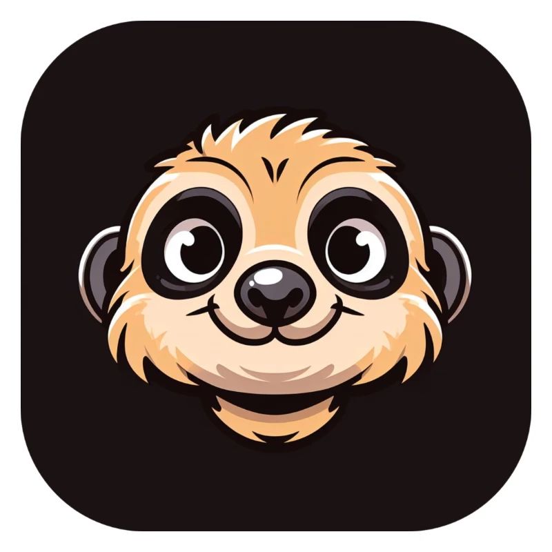 Comic Erdmännchen Kopf