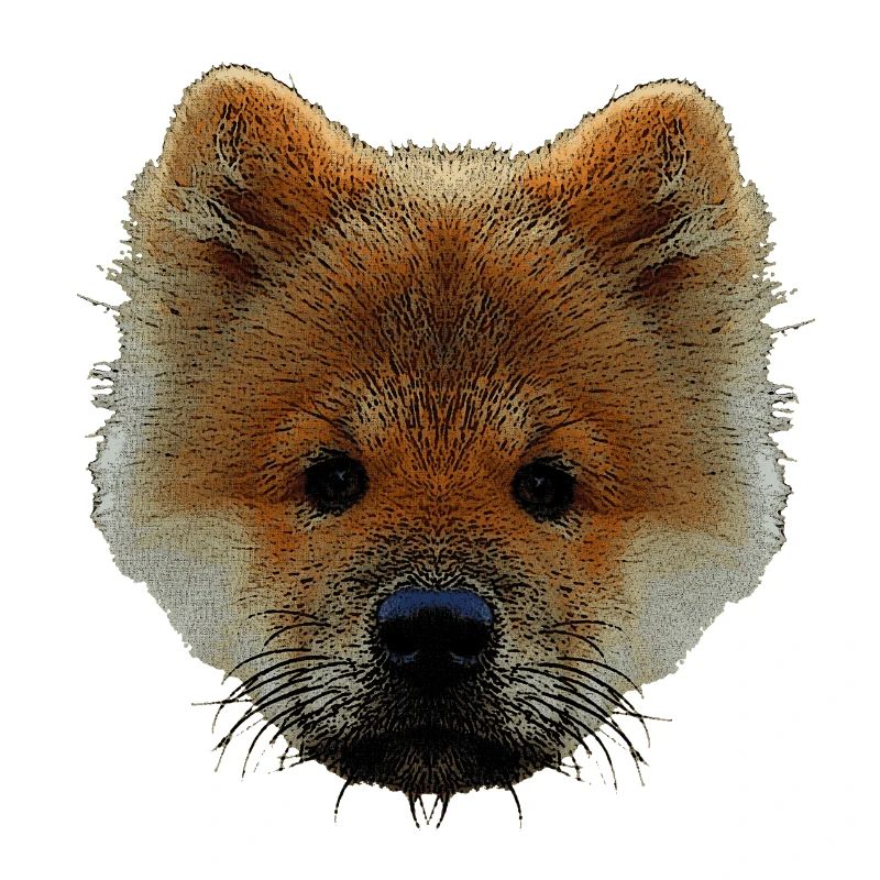 sweater mit hündchen, chow chow welpe