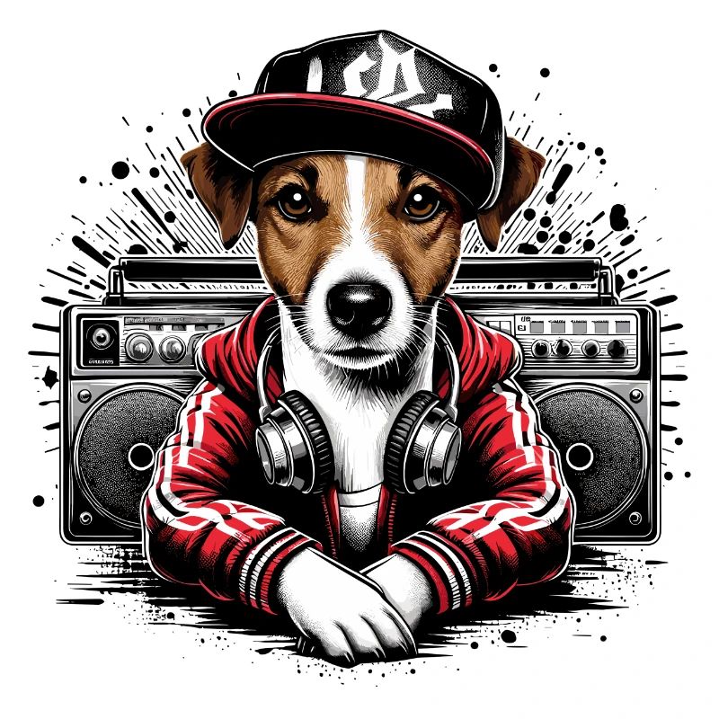 Jack Russell Terrier Ghetto Blaster Gift