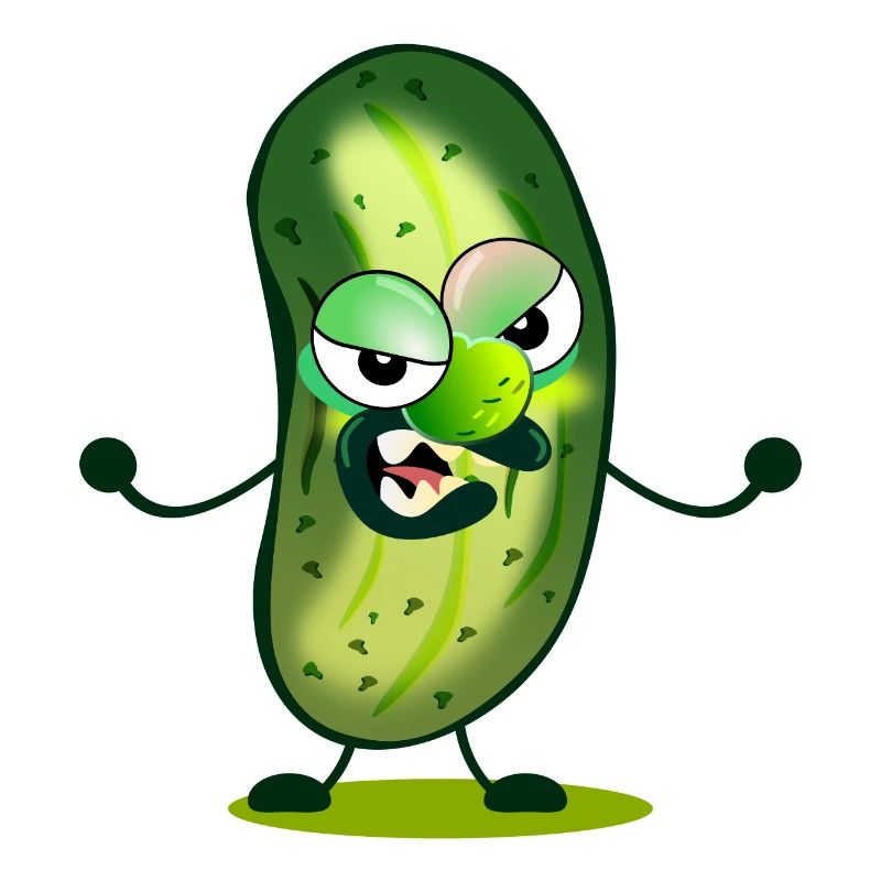 Dessin animé de cornichons