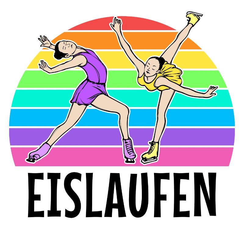 Eislaufen Spruch Wintersport Schnee Kalt Eis