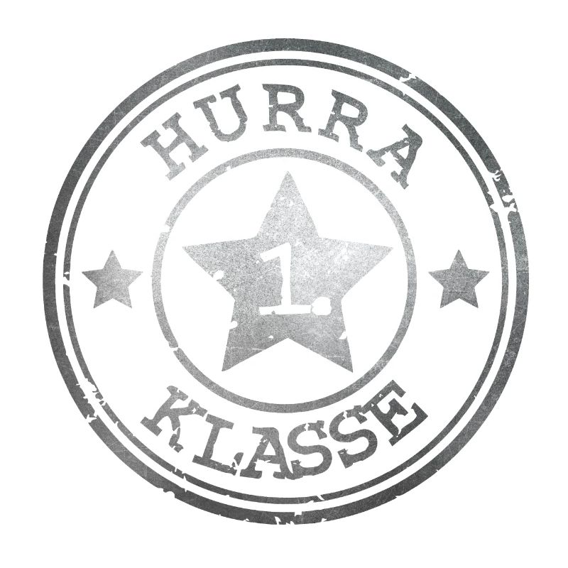 Hurrah 1st Class - Emblem with Star - Silver