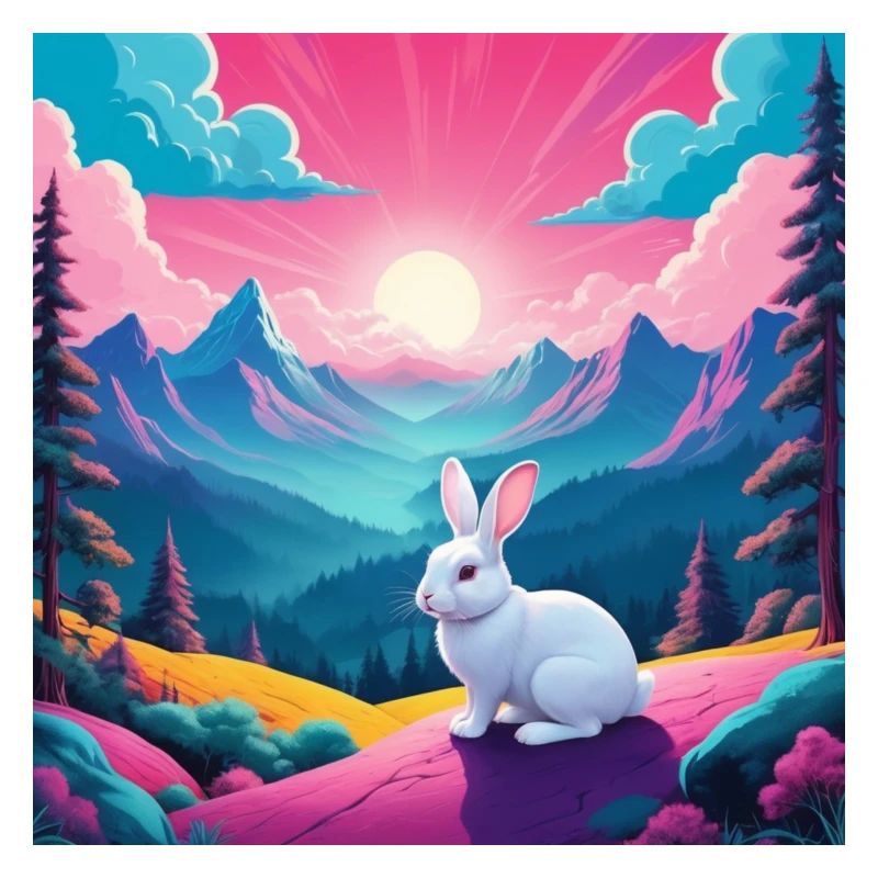 Rabbit on the mountain