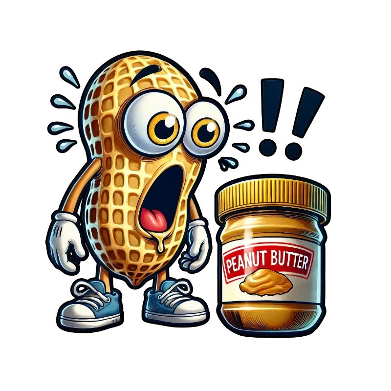 Funny peanut design