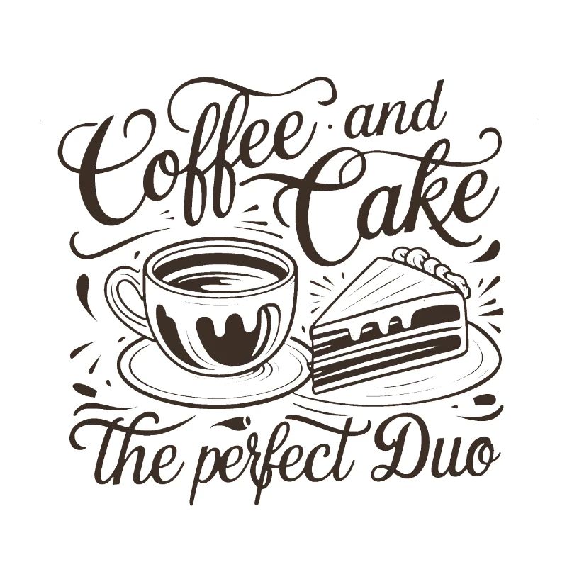 Café et gâteau – le duo parfait.