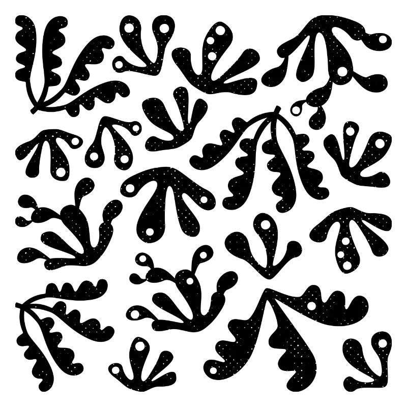 Abstract Coral L Black L Subtle Grunge Texture