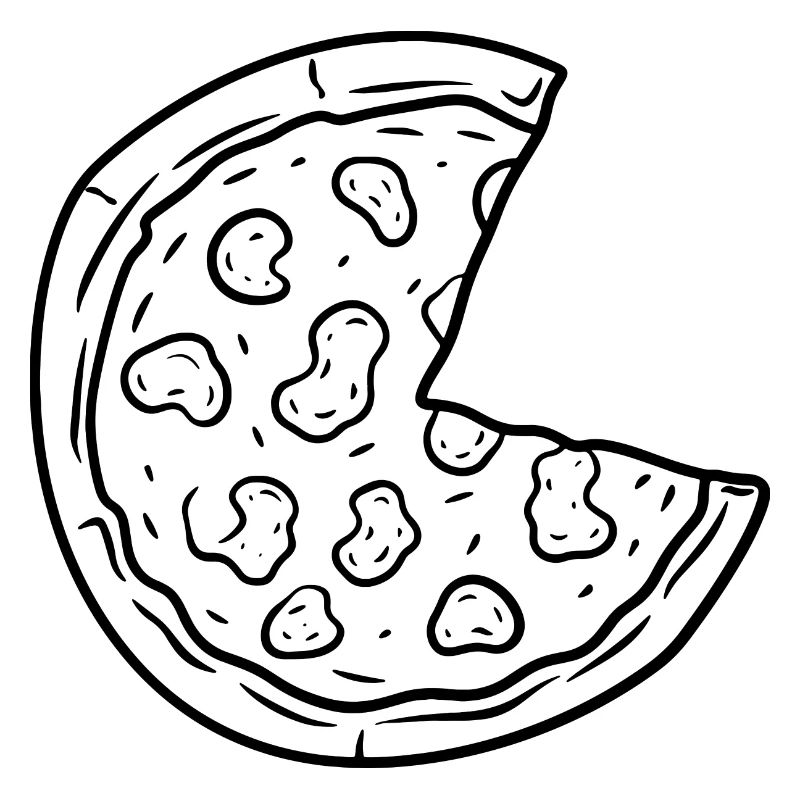 Pizza Zeichnung