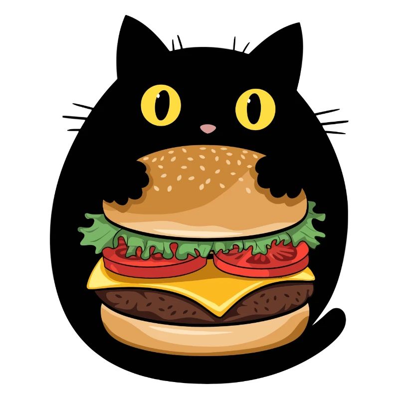 Burger Katze Pop Art