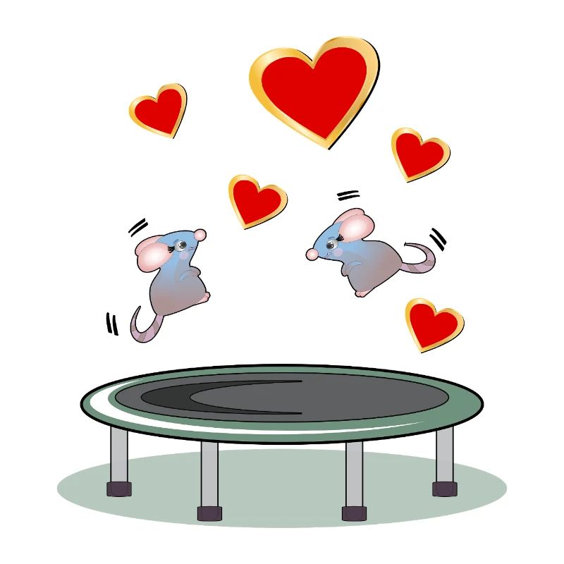 TRAMPOLIN SPRINGEN MÄUSE