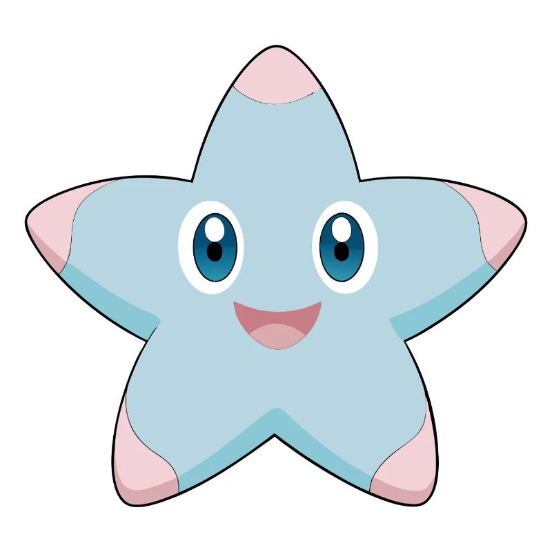 Cheerful and smiling starfish