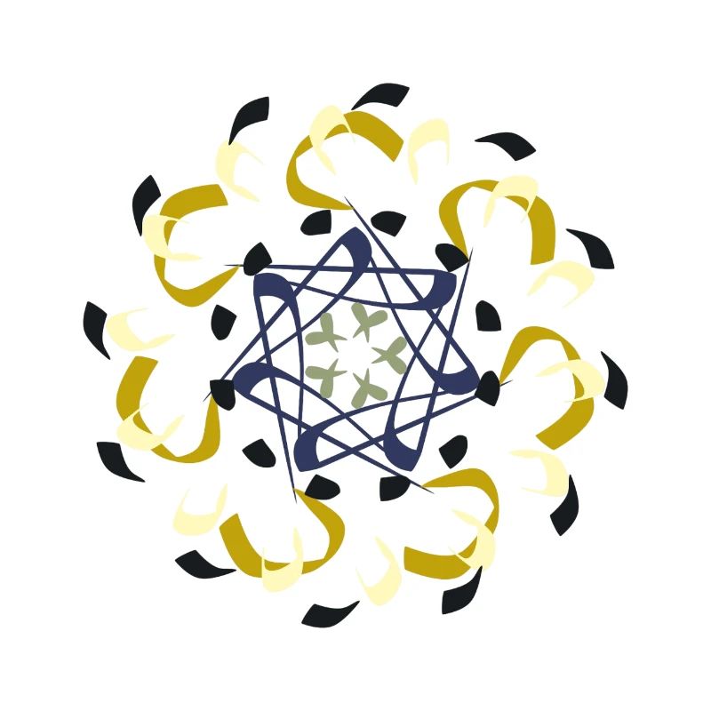 Kompliziertes Mandala-Muster in Erdtönen