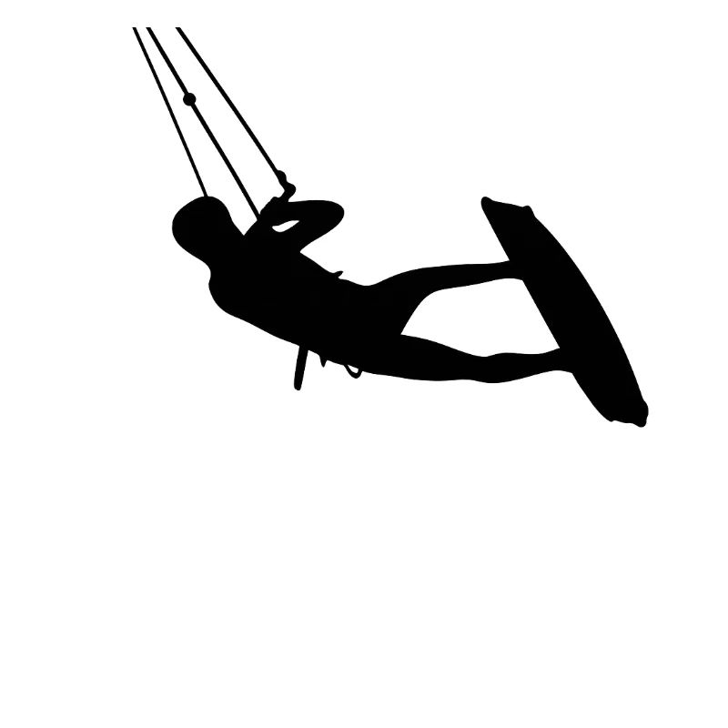 Kiter. Kitesurfing