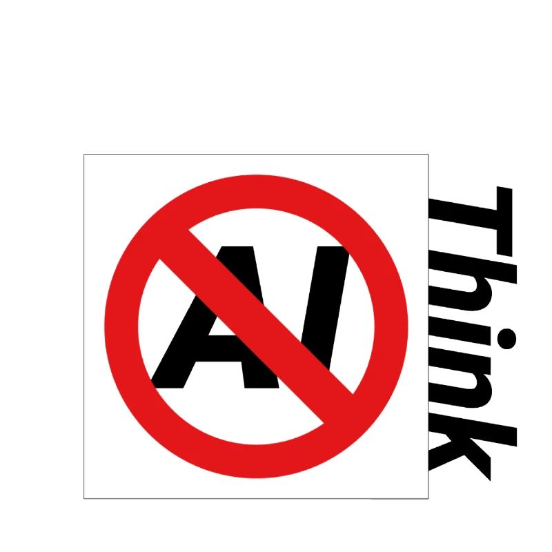 Illustration de texte interdite minimaliste