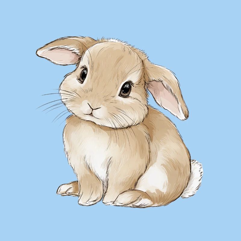 Mignon bébé lapin lapin