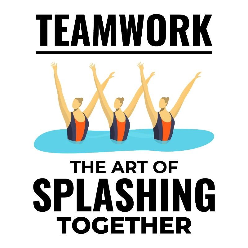 Triumphales Design der Synchronschwimmer