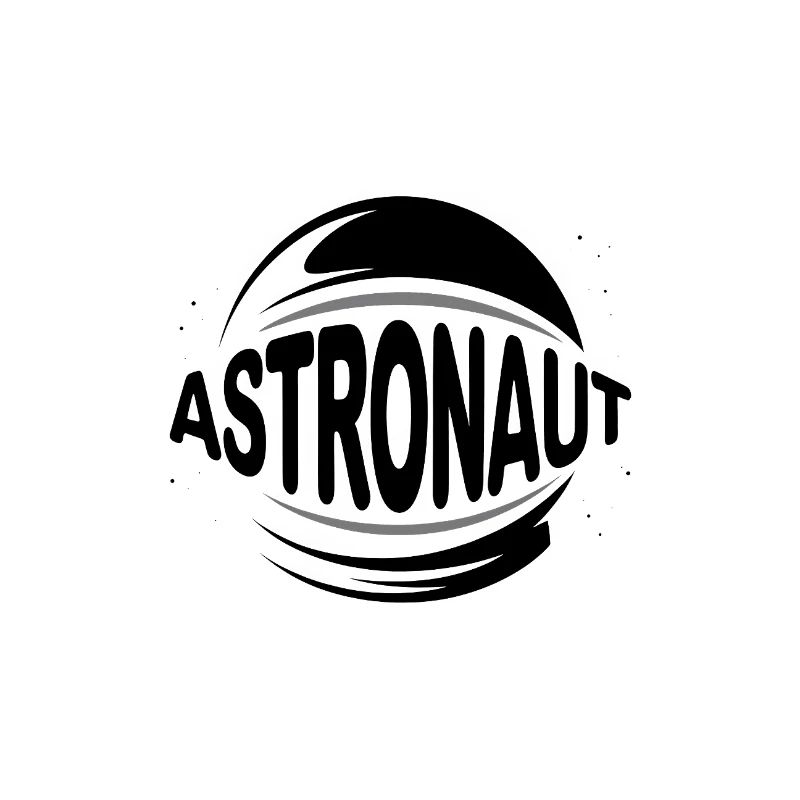Astronaut - Cool Astonomy Logo