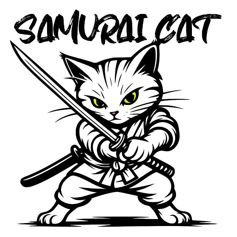 Chat samouraï