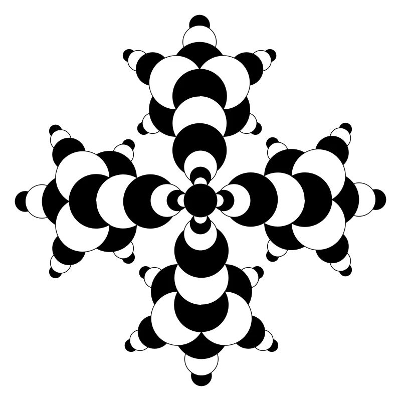 Fractal Molecule Crop Circle