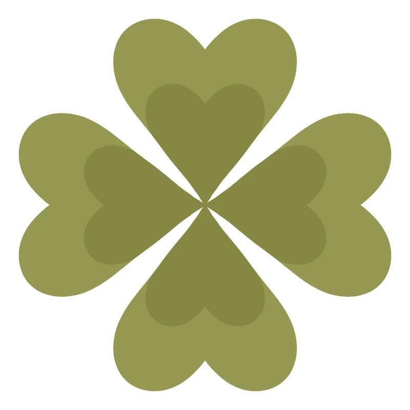 Conception de motif de trèfle à quatre feuilles