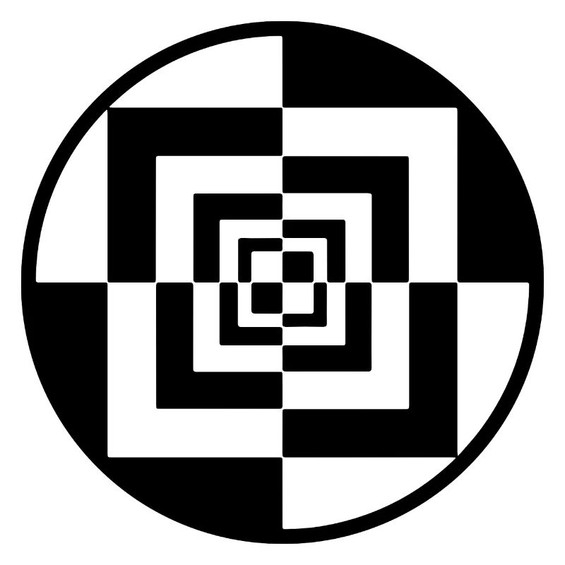 Hypnotic Checkerboard Tunnel