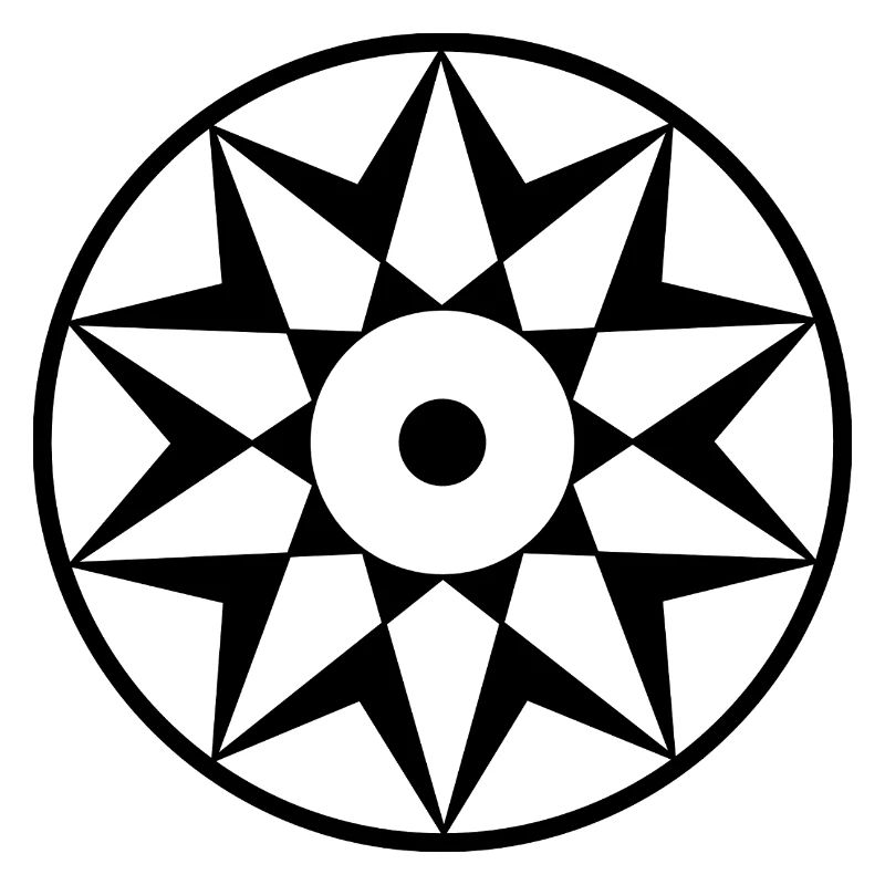 Himmlisches Dekagramm Mandala