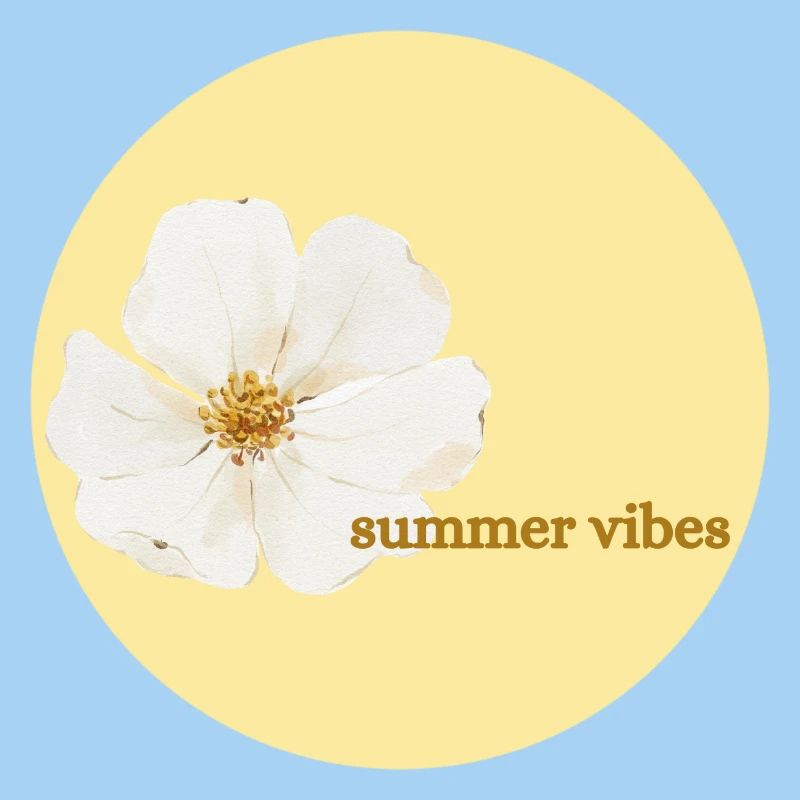 Sommer Vibes Blüten Design
