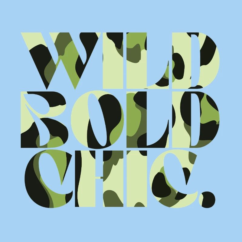 Wild Bold Chic Camouflage Chic