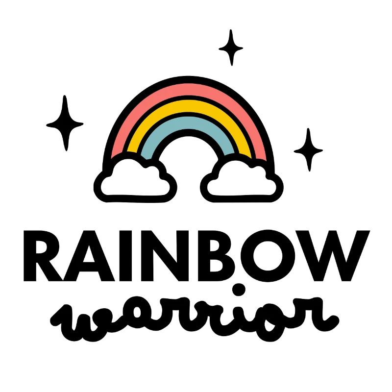Regenbogen-Krieger-Logo