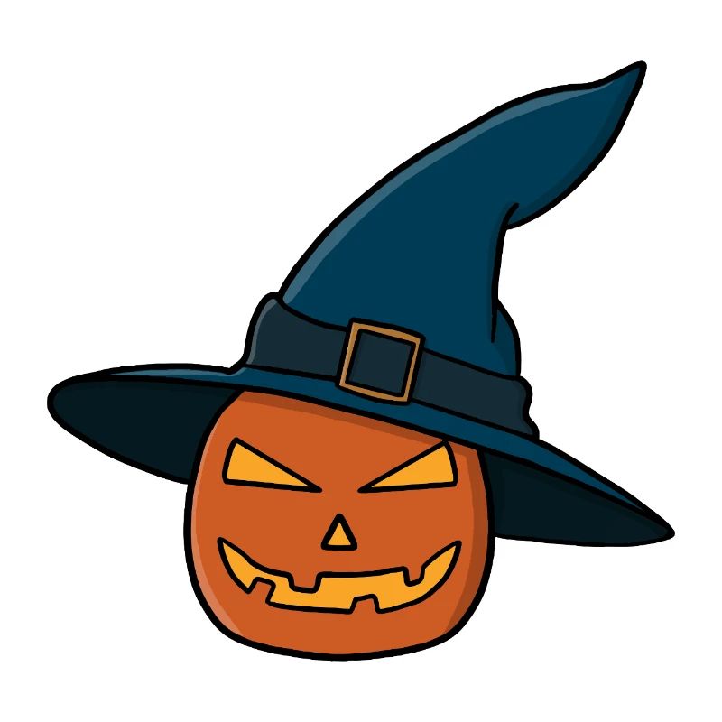 Witch Hat Pumpkin Jack O Lantern