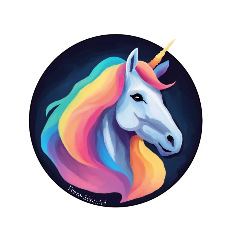 Licorne arc en ciel 