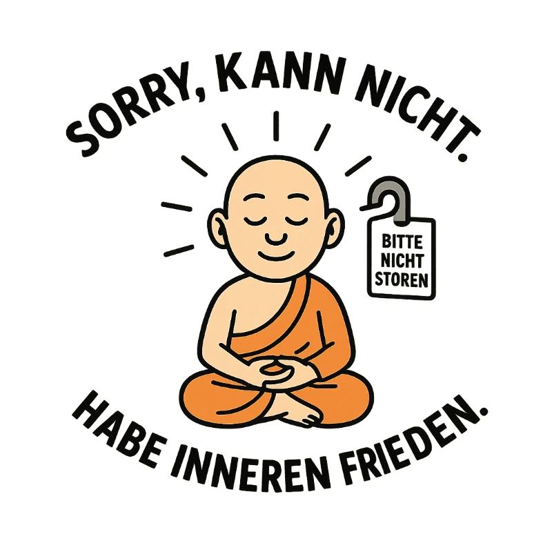 Innerer Frieden Mönch Spruch